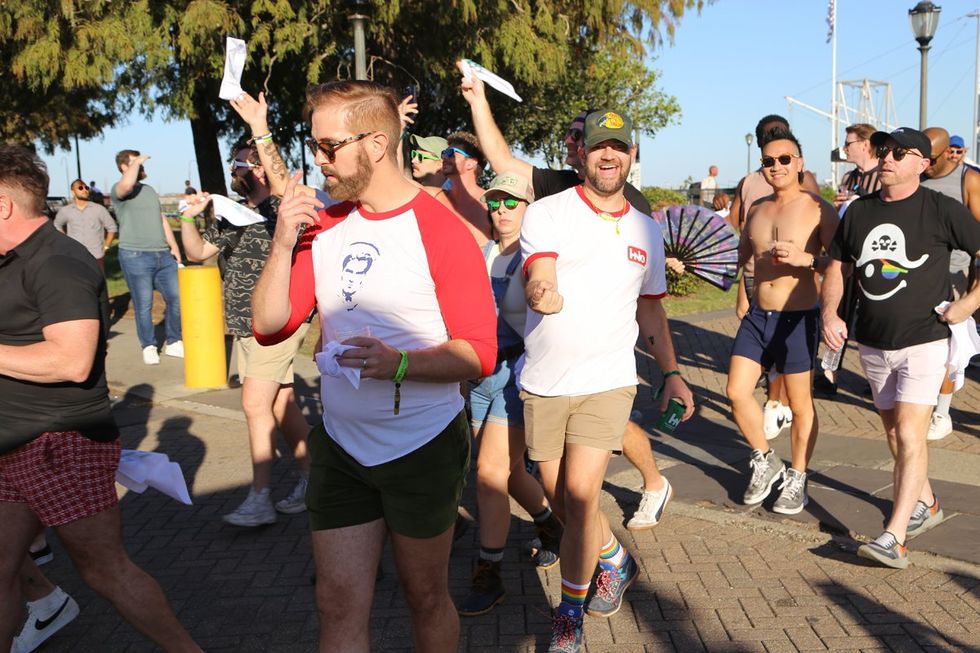 photo gallery: CAMP HNO 2024 Street Parade Second Line Napkin Toss