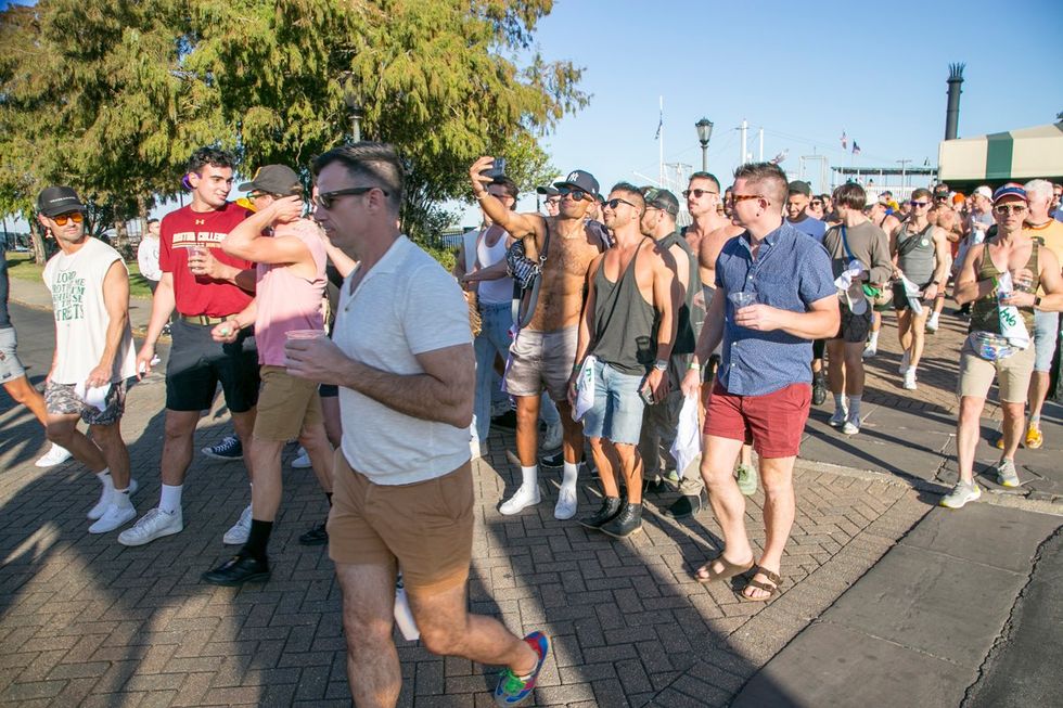 photo gallery: CAMP HNO 2024 Street Parade Second Line Napkin Toss