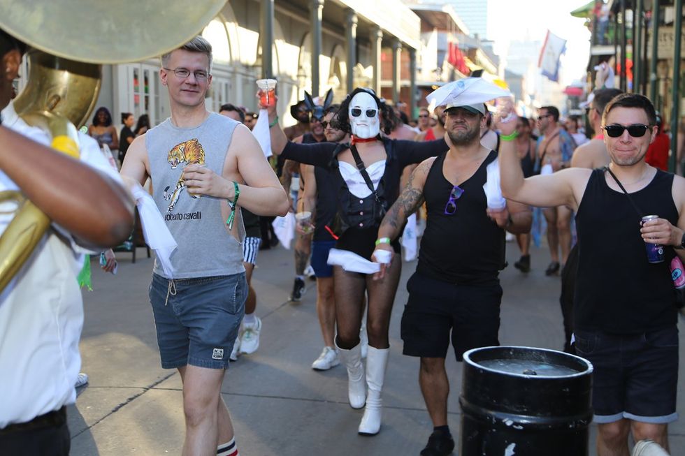 photo gallery: CAMP HNO 2024 Street Parade Second Line Napkin Toss