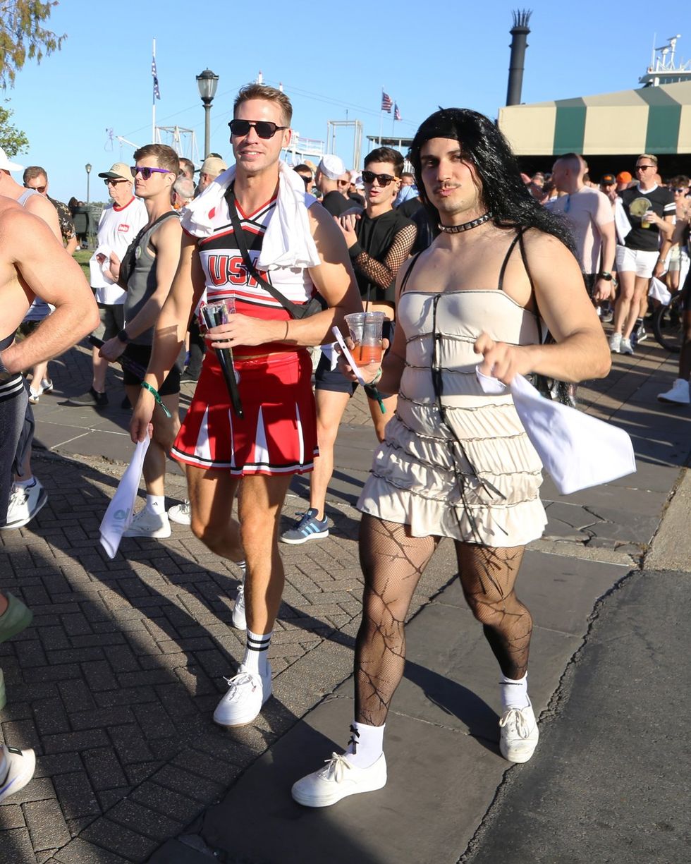 photo gallery: CAMP HNO 2024 Street Parade Second Line Napkin Toss