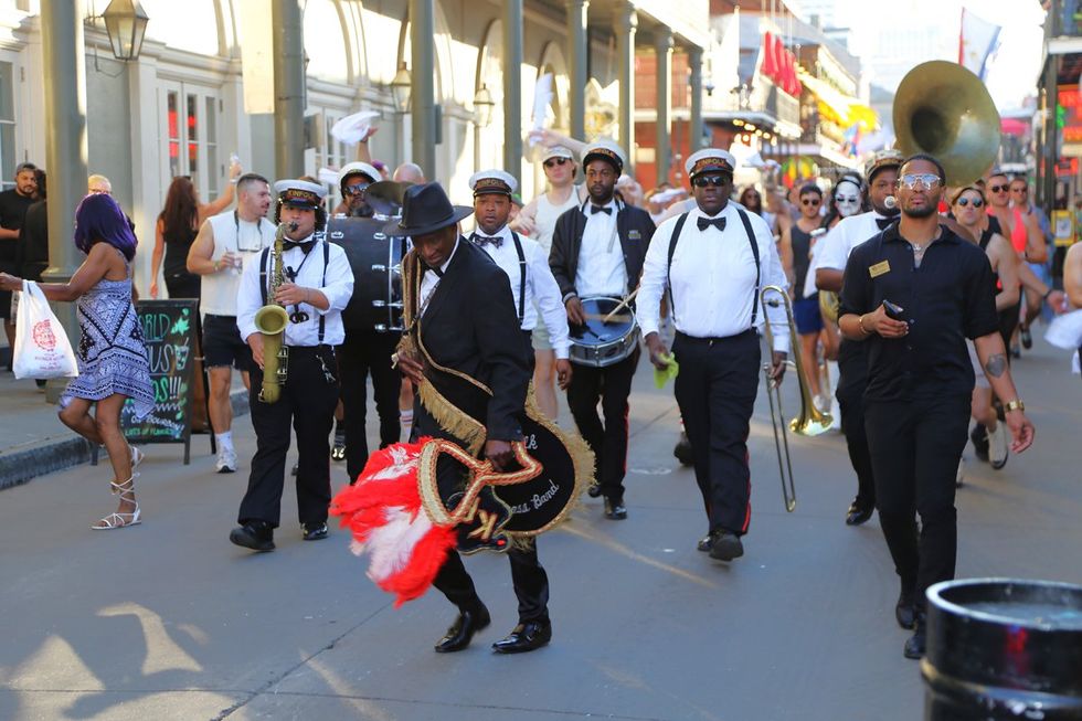 photo gallery: CAMP HNO 2024 Street Parade Second Line Napkin Toss