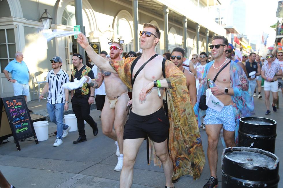 photo gallery: CAMP HNO 2024 Street Parade Second Line Napkin Toss