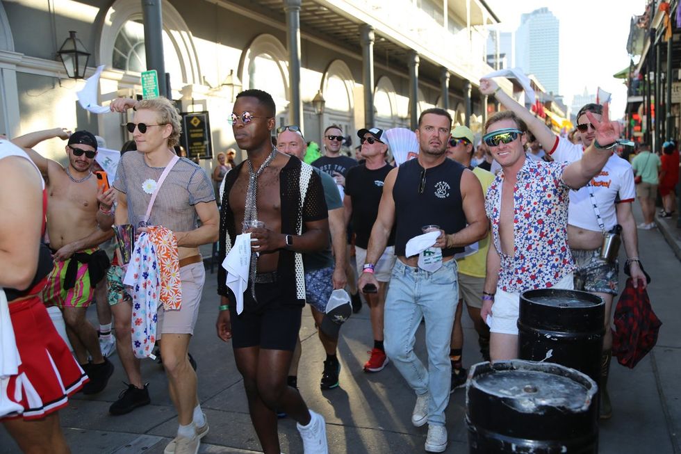 photo gallery: CAMP HNO 2024 Street Parade Second Line Napkin Toss