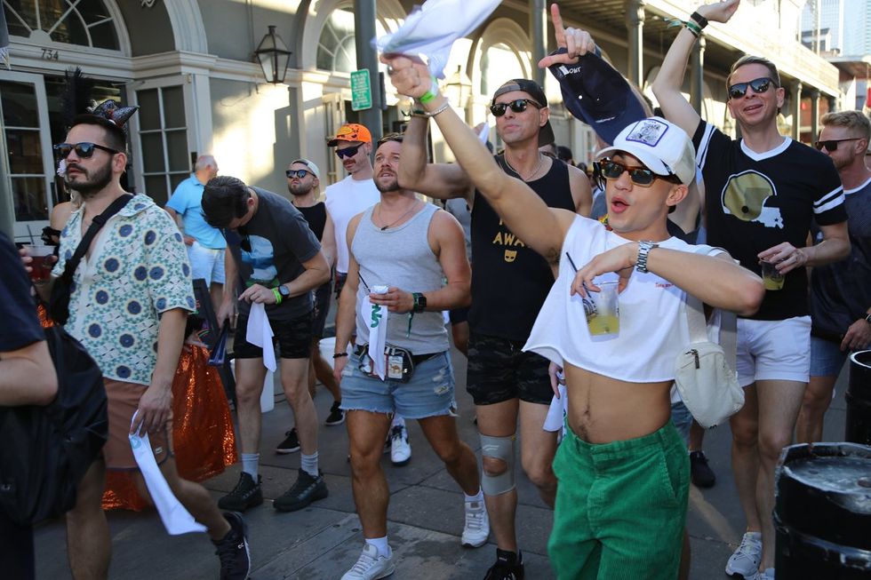 photo gallery: CAMP HNO 2024 Street Parade Second Line Napkin Toss