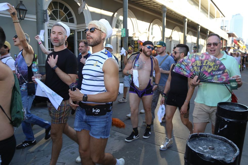 photo gallery: CAMP HNO 2024 Street Parade Second Line Napkin Toss