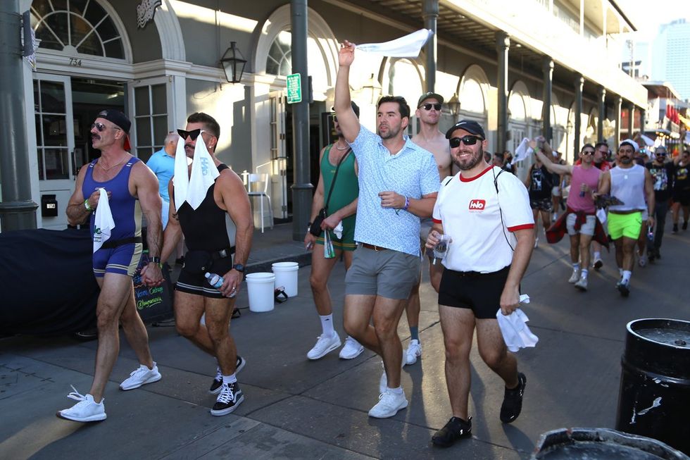 photo gallery: CAMP HNO 2024 Street Parade Second Line Napkin Toss