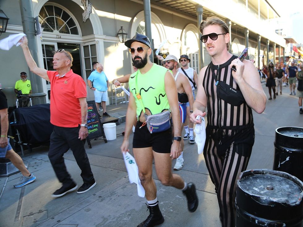 photo gallery: CAMP HNO 2024 Street Parade Second Line Napkin Toss