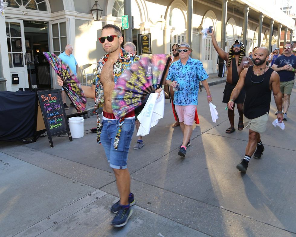 photo gallery: CAMP HNO 2024 Street Parade Second Line Napkin Toss
