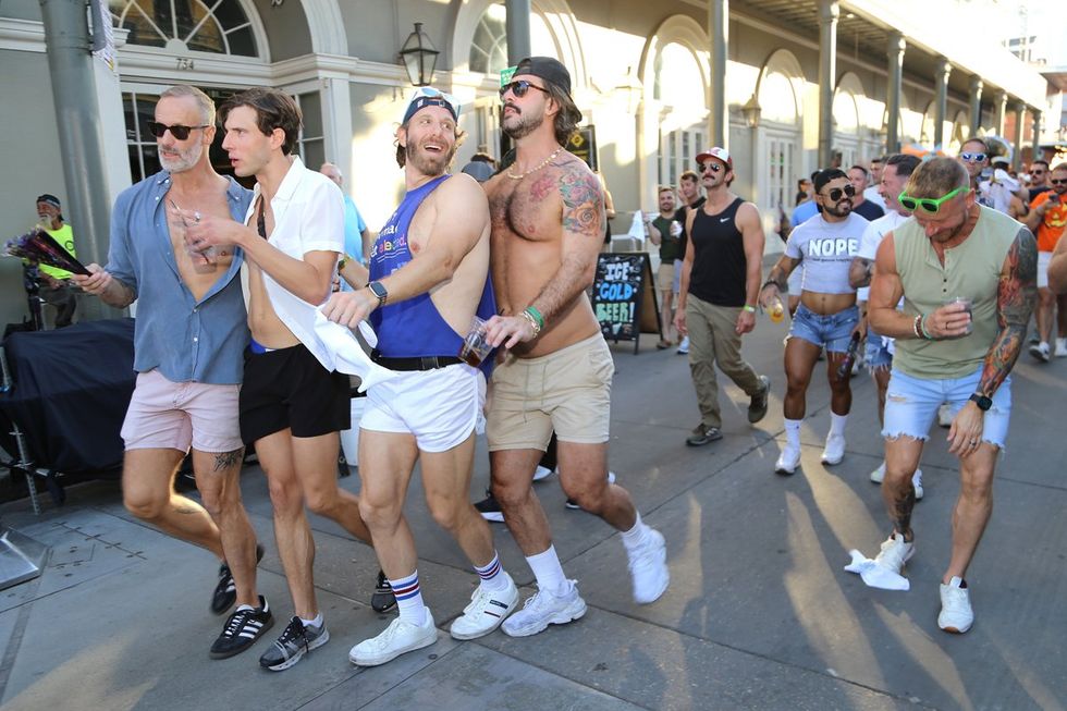 photo gallery: CAMP HNO 2024 Street Parade Second Line Napkin Toss
