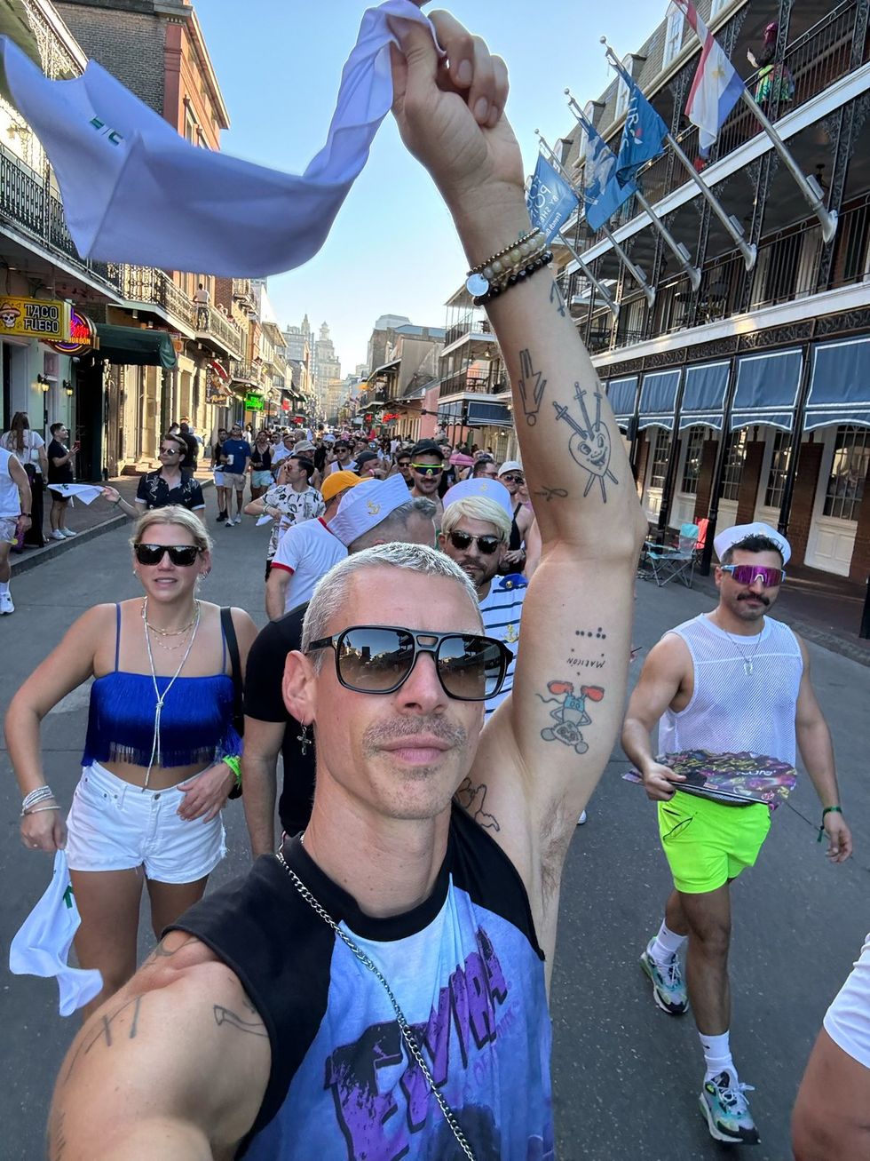 photo gallery: CAMP HNO 2024 Street Parade Second Line Napkin Toss