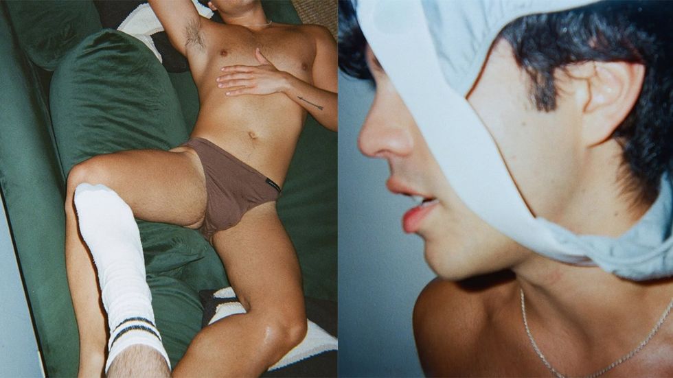 photo gallery Dominic Albano new underwear collection model Matthew Cancel