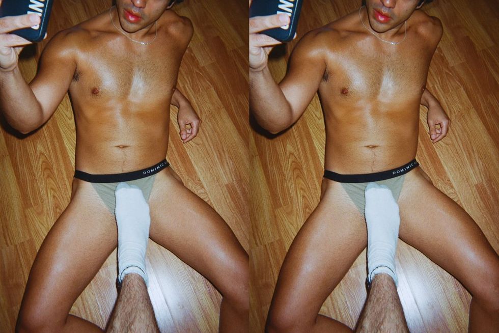 photo gallery Dominic Albano new underwear collection model Matthew Cancel