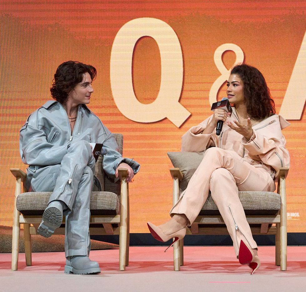 photo gallery Dune 2 movie premiers world tour cast fashion Zendaya Timothee Chalamet