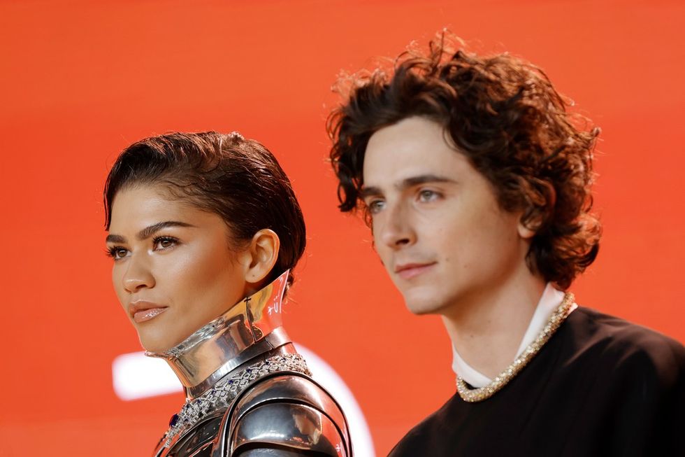 photo gallery Dune 2 movie premiers world tour cast fashion Zendaya Timothee Chalamet