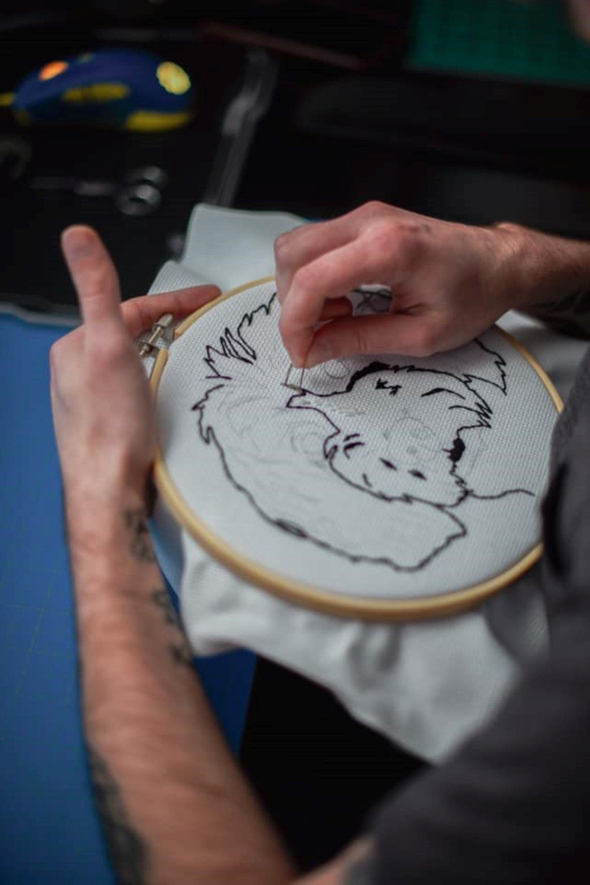 photo gallery Emmett Tucker HxCCrafts queer needlepoint