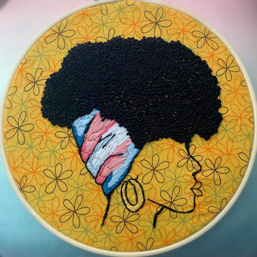 photo gallery Emmett Tucker HxCCrafts queer needlepoint