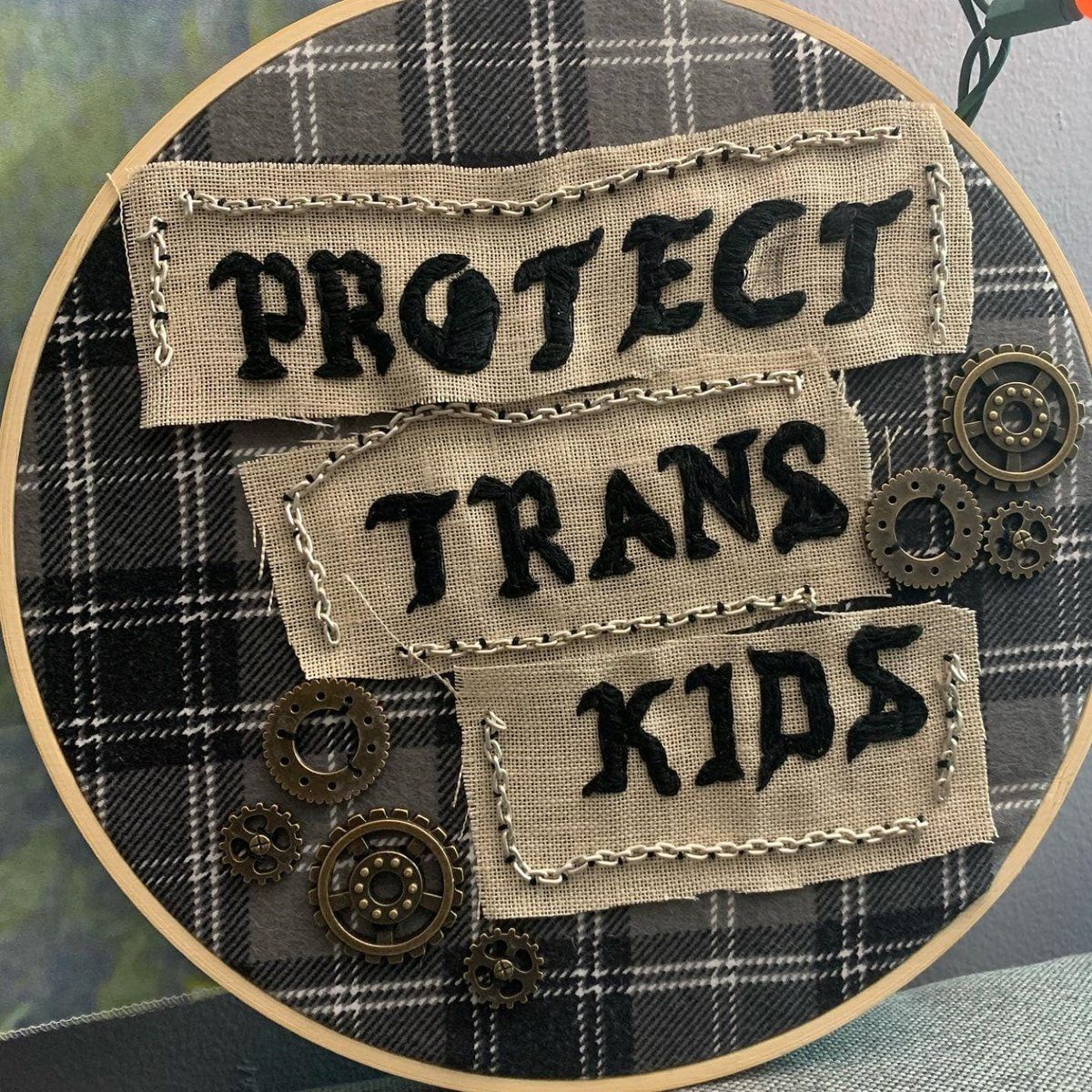 photo gallery Emmett Tucker HxCCrafts queer needlepoint