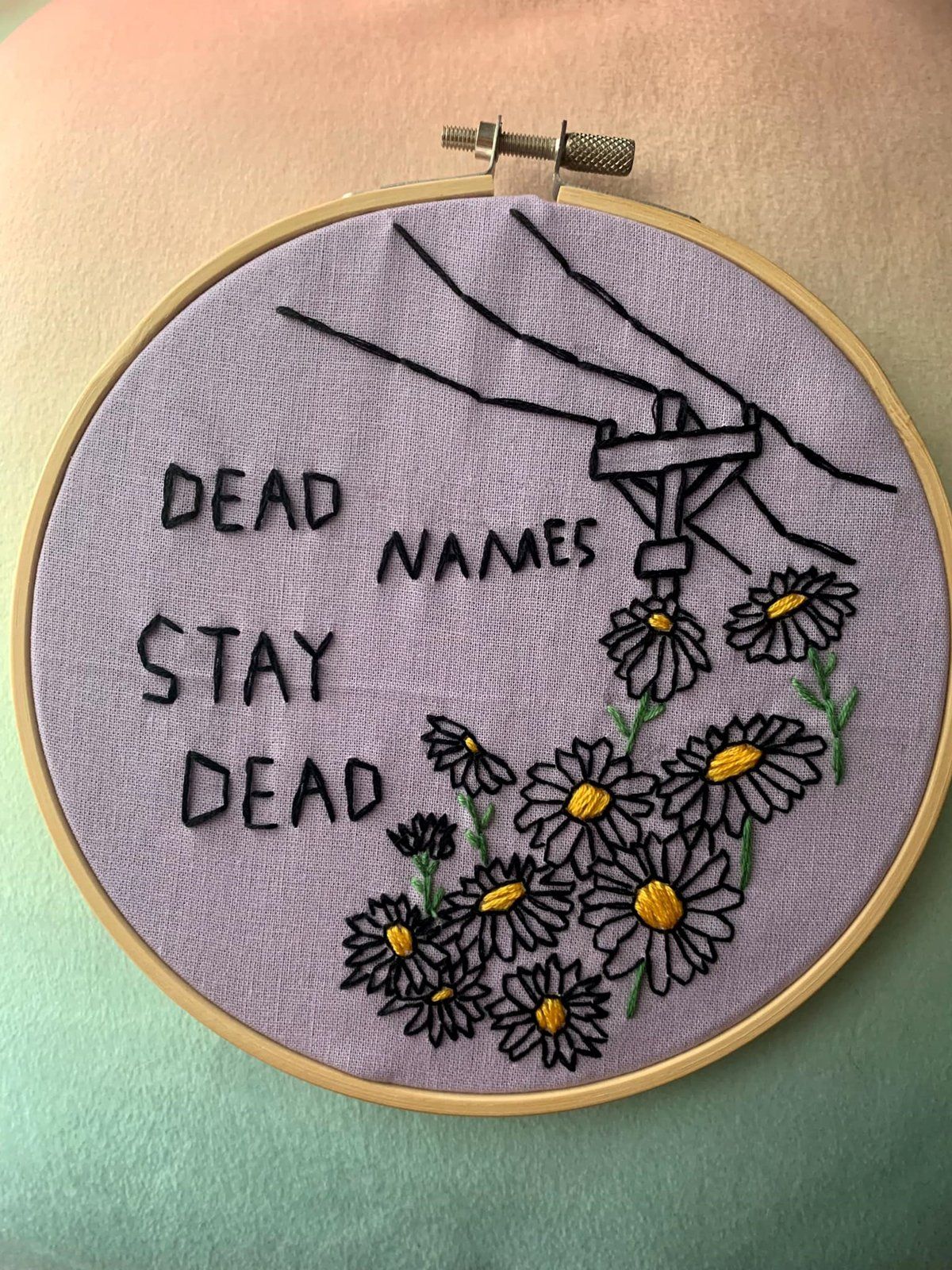 photo gallery Emmett Tucker HxCCrafts queer needlepoint