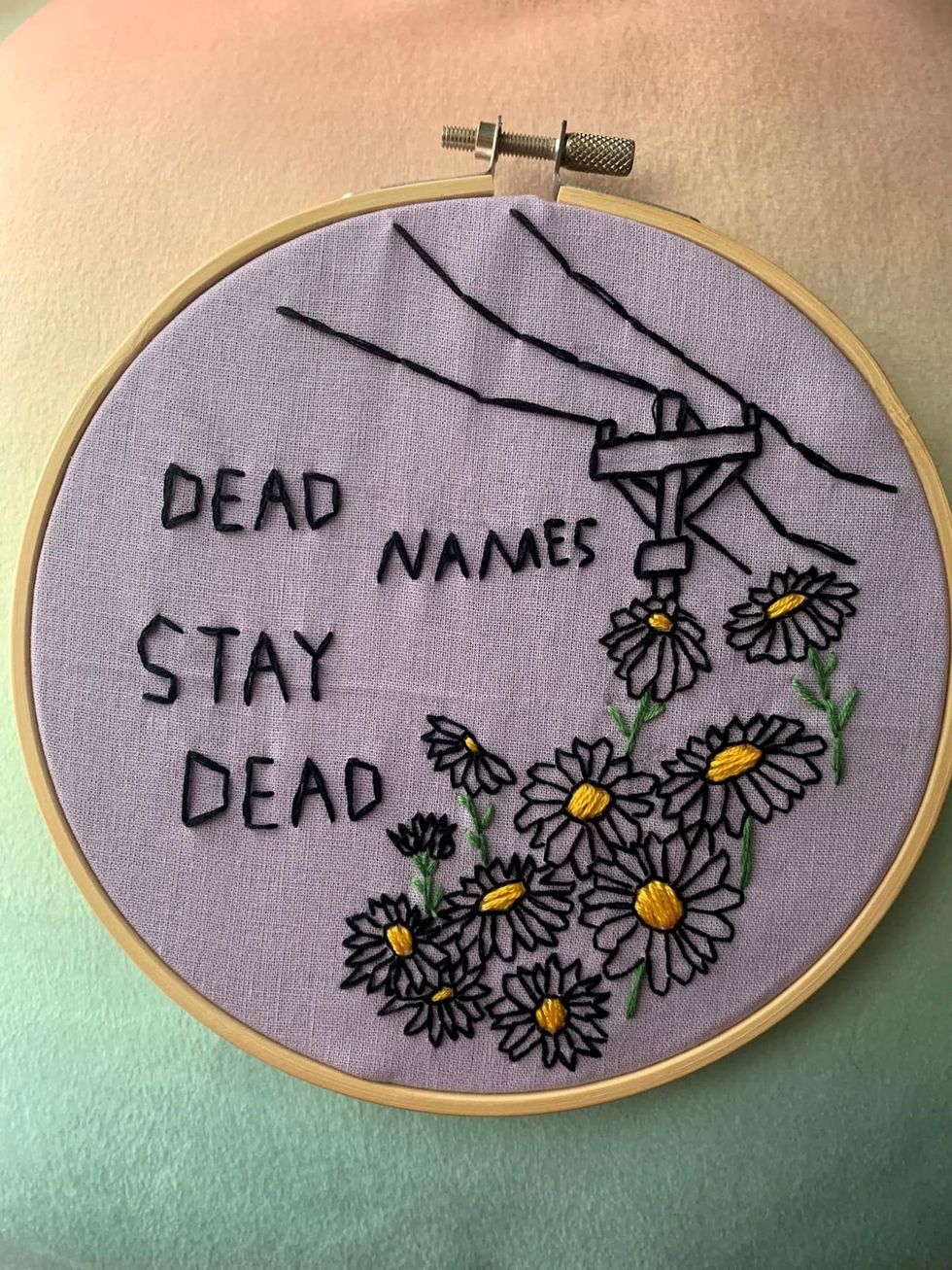 photo gallery Emmett Tucker HxCCrafts queer needlepoint