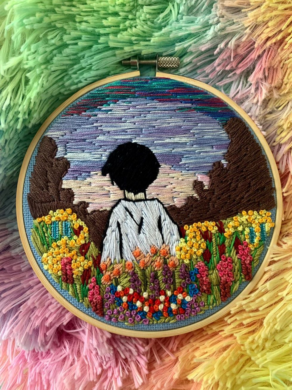 photo gallery Emmett Tucker HxCCrafts queer needlepoint