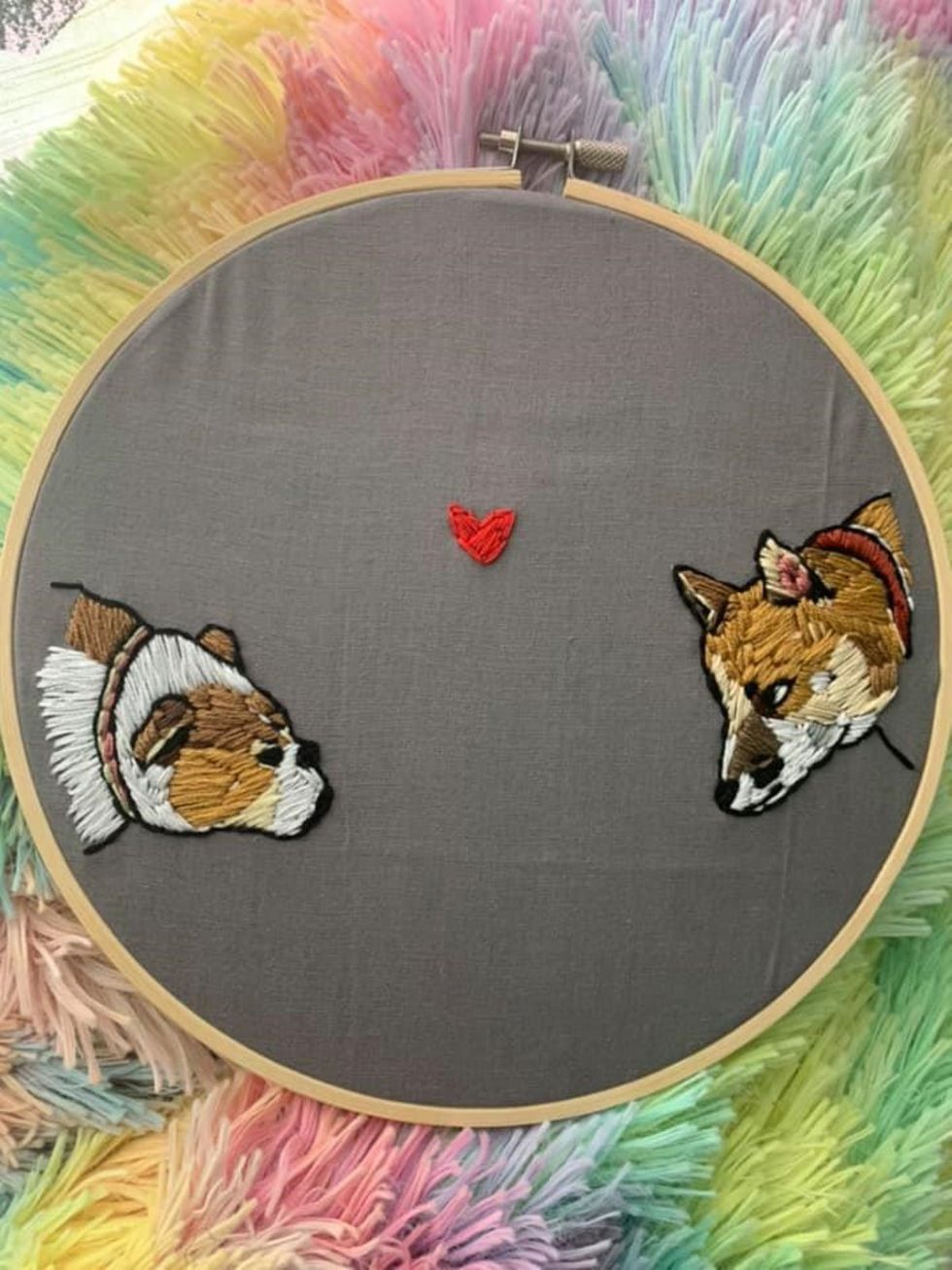 photo gallery Emmett Tucker HxCCrafts queer needlepoint