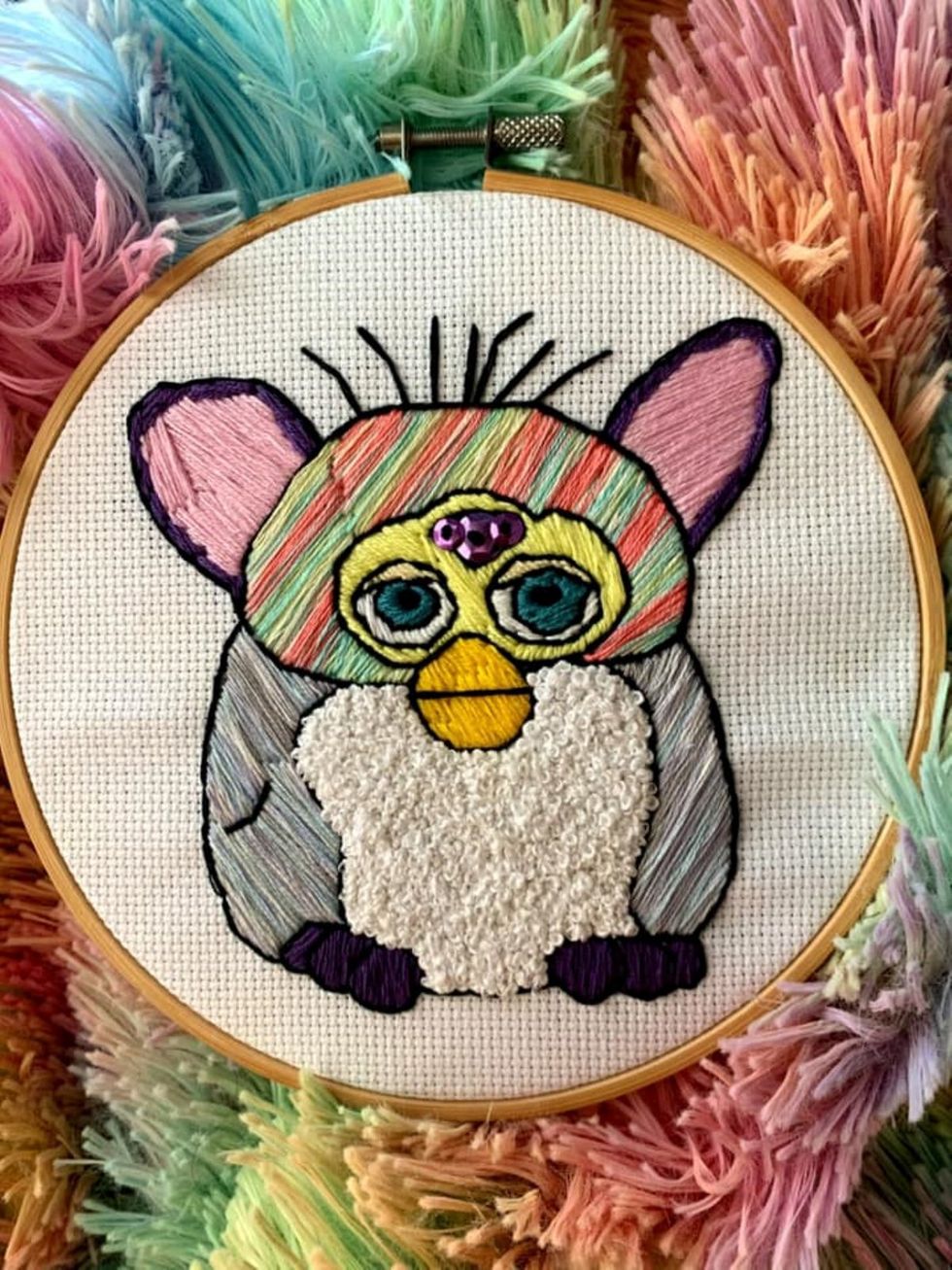 photo gallery Emmett Tucker HxCCrafts queer needlepoint