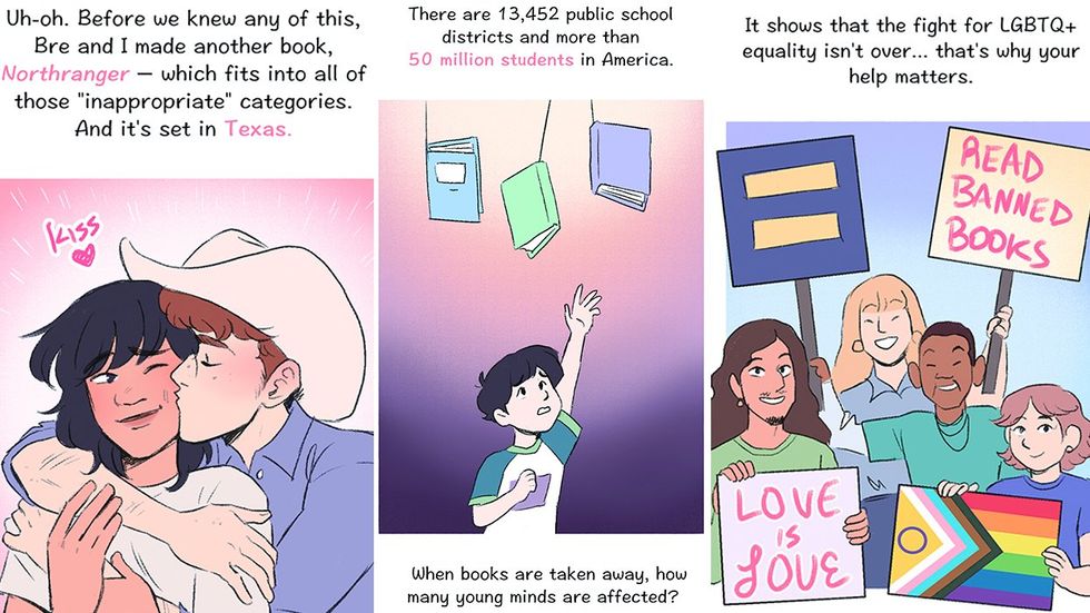 Photo Gallery Exclusive Comic Strip Book Bans Censorship ACLU Rex Ogle author Bre Indigo illustrator