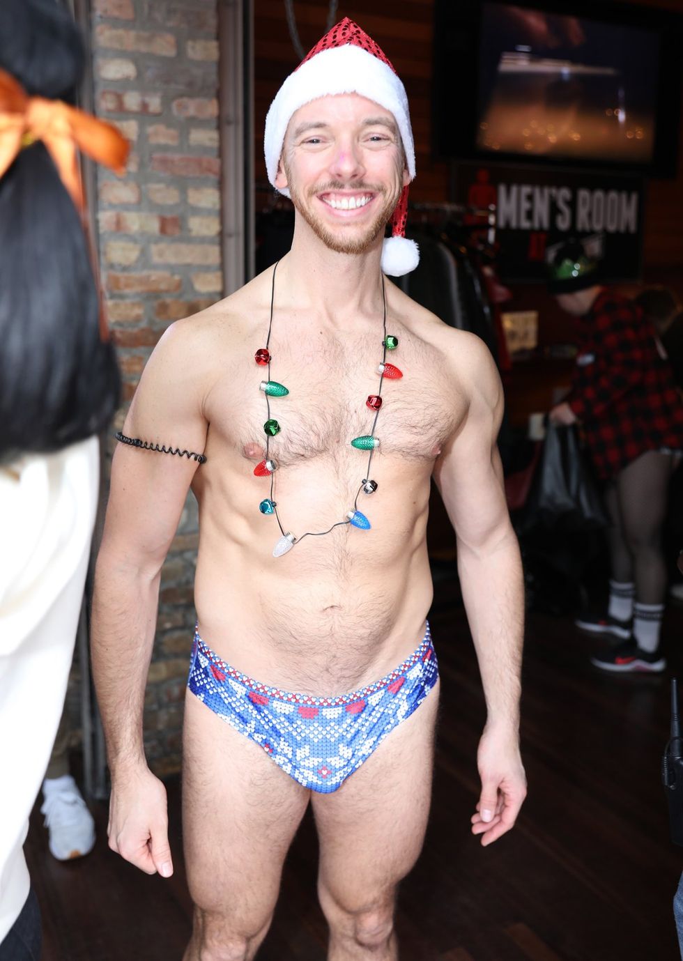 photo gallery gay bar Sidetrack Chicago Santa Speedo Run party 2024
