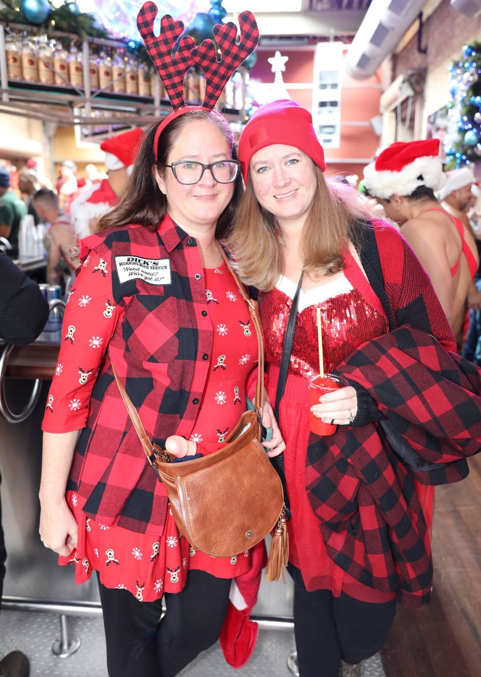 photo gallery gay bar Sidetrack Chicago Santa Speedo Run party 2024