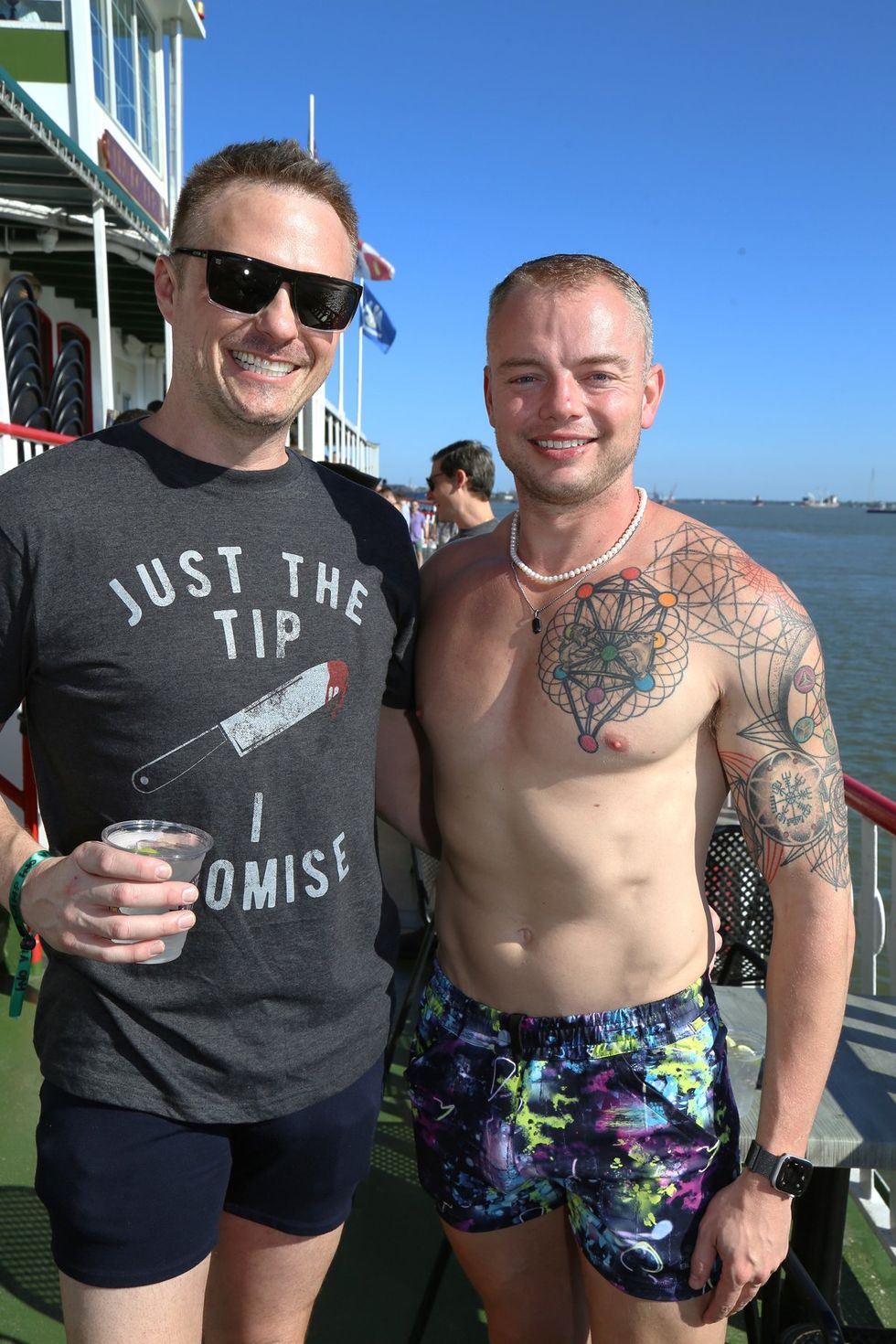 photo gallery HNO 2024 Dockside Tea Dance Natchez boat party OUT OutTraveler sponsored event