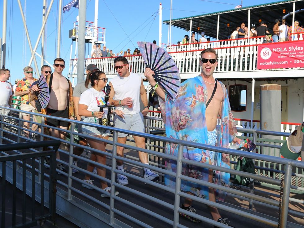 photo gallery HNO 2024 Dockside Tea Dance Natchez boat party OUT OutTraveler sponsored event