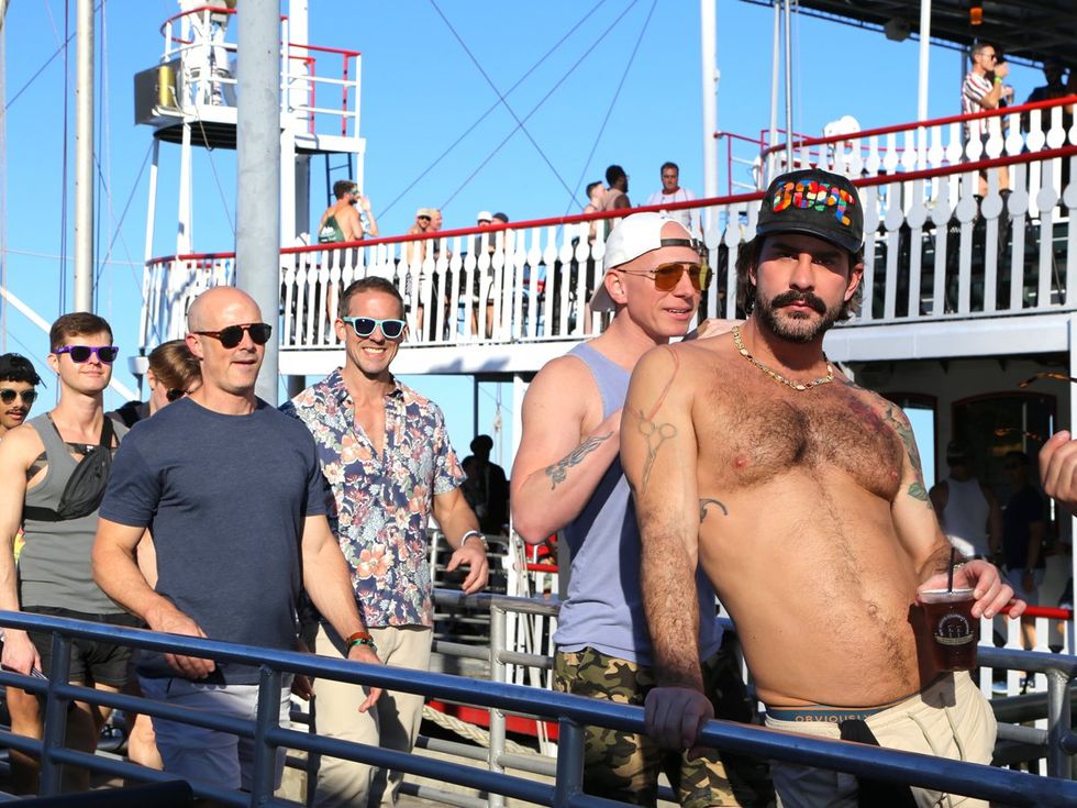 photo gallery HNO 2024 Dockside Tea Dance Natchez boat party OUT OutTraveler sponsored event