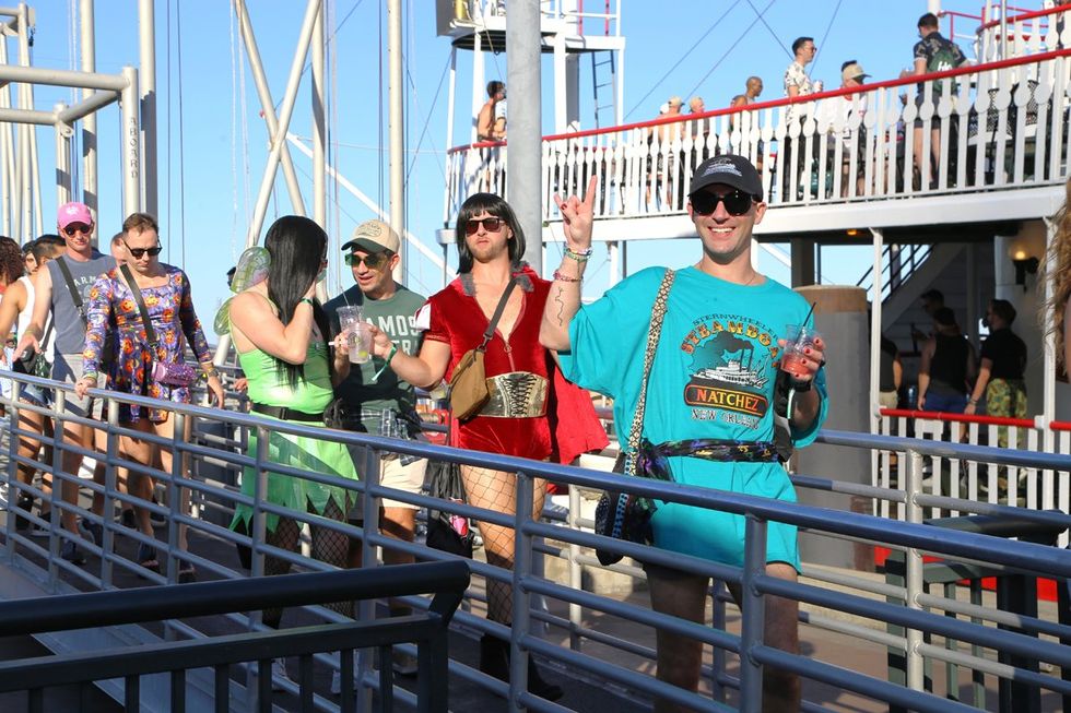 photo gallery HNO 2024 Dockside Tea Dance Natchez boat party OUT OutTraveler sponsored event