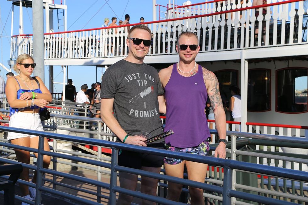 photo gallery HNO 2024 Dockside Tea Dance Natchez boat party OUT OutTraveler sponsored event