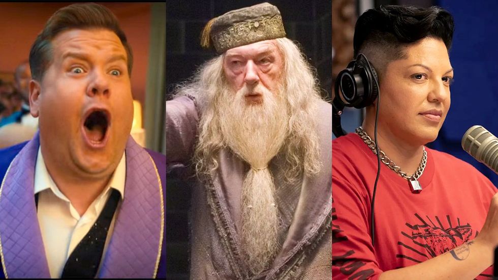 photo gallery list Cringeworthy LGBTQ TV movie characters we love james corden the prom Dumbledore Harry Potter Che Diaz Just Like That