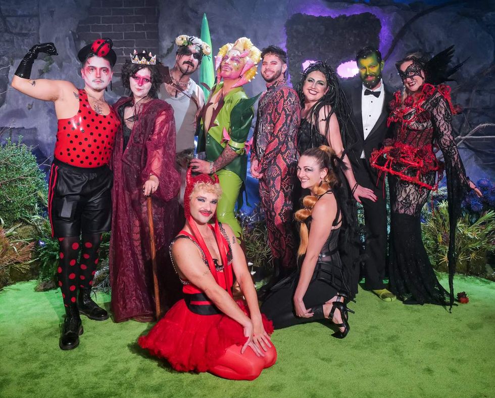Photo gallery of the 2025 Grindr Pleasure Ball in NYC with theme Garden of Otherworldly Delights