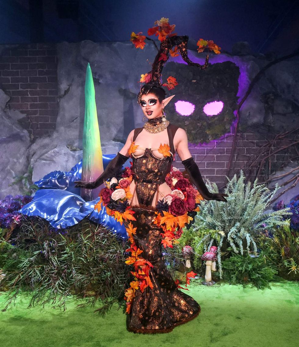 Photo gallery of the 2025 Grindr Pleasure Ball in NYC with theme Garden of Otherworldly Delights
