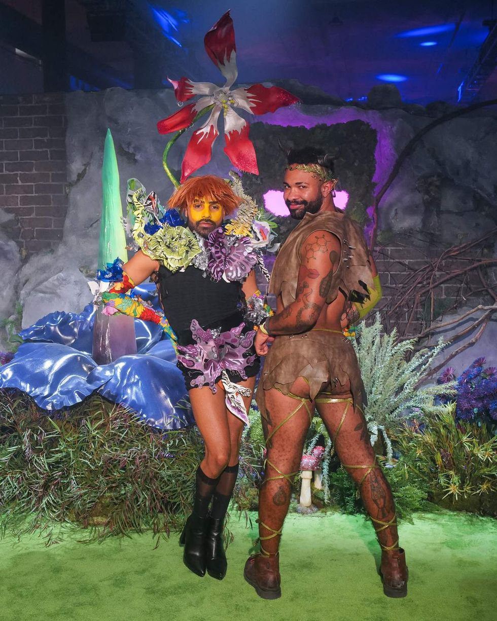 Photo gallery of the 2025 Grindr Pleasure Ball in NYC with theme Garden of Otherworldly Delights