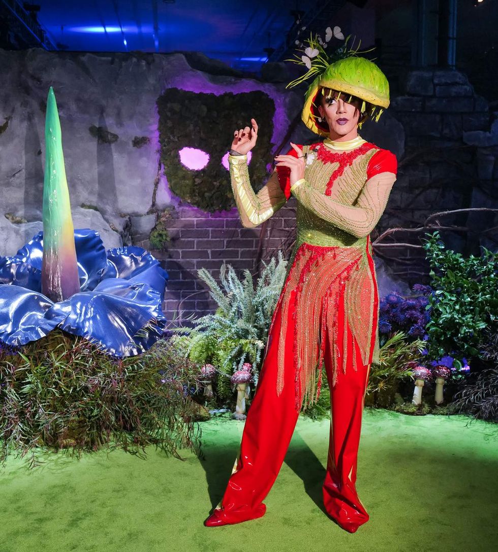 Photo gallery of the 2025 Grindr Pleasure Ball in NYC with theme Garden of Otherworldly Delights