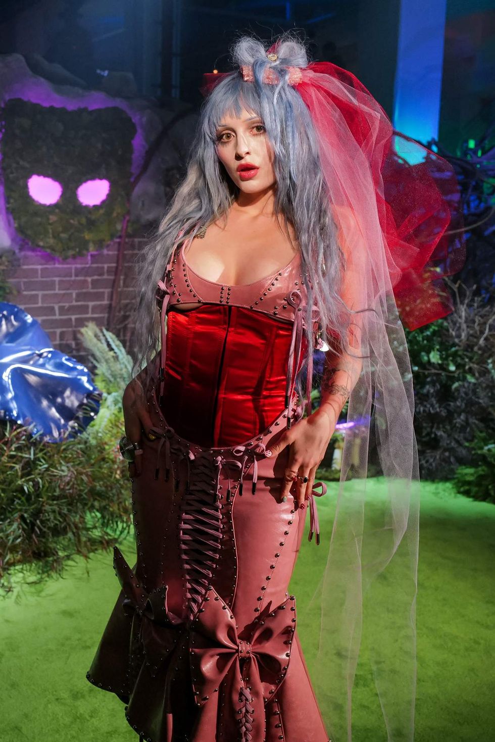 Photo gallery of the 2025 Grindr Pleasure Ball in NYC with theme Garden of Otherworldly Delights