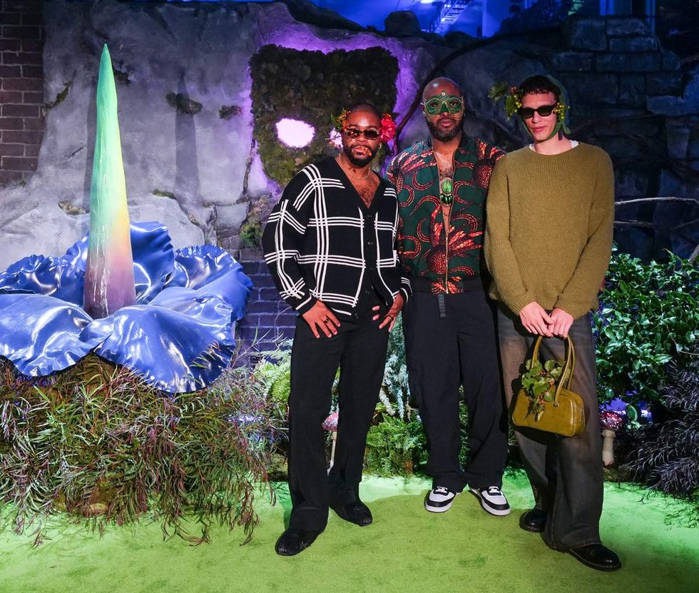 Photo gallery of the 2025 Grindr Pleasure Ball in NYC with theme Garden of Otherworldly Delights
