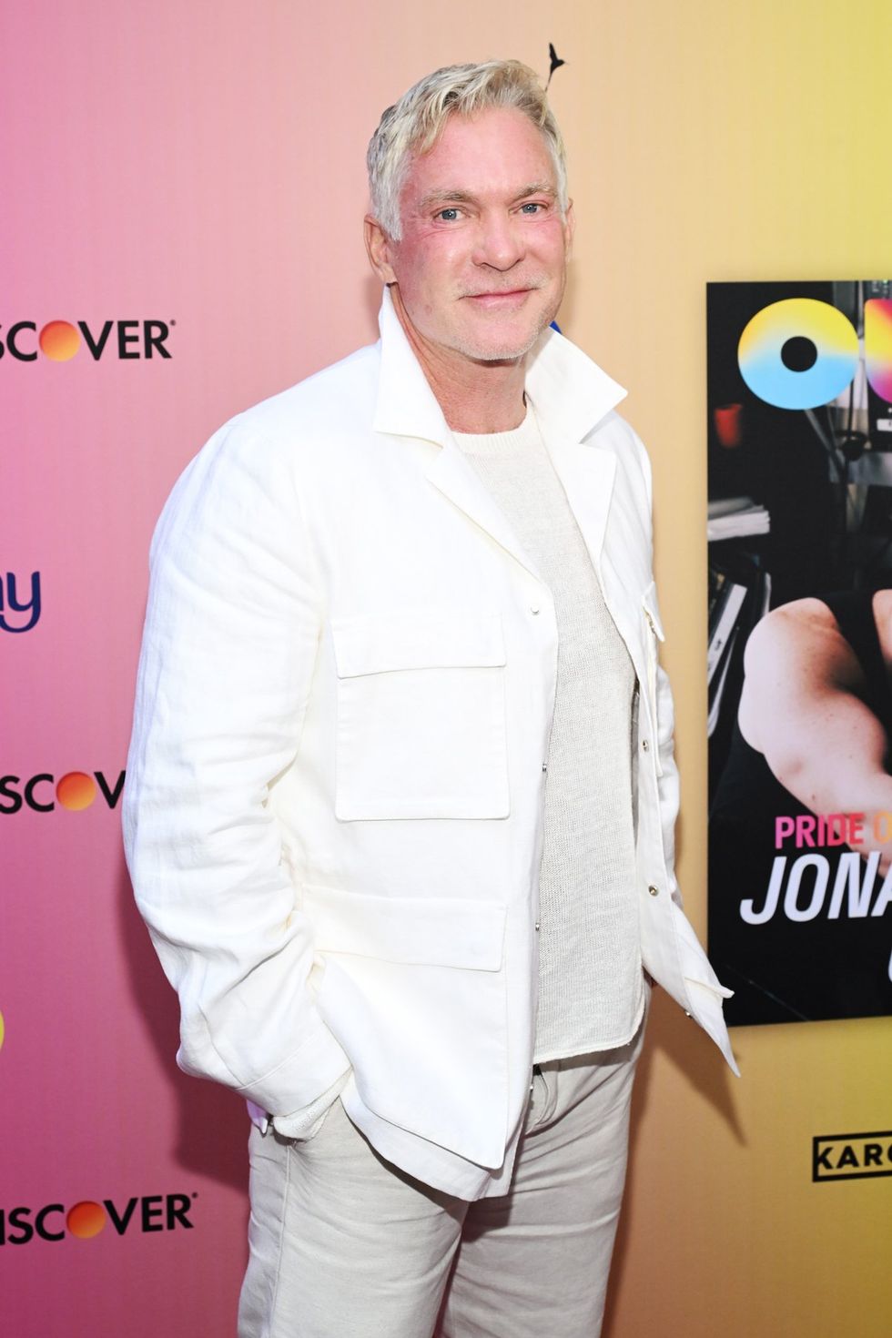 photo gallery OUT mag The Advocate magazine LGBTQ pride Party June 2024 celebrates cover stars Jonathan Groff Wayne Brady red carpet Out Of The Closet broadway photobooth pics