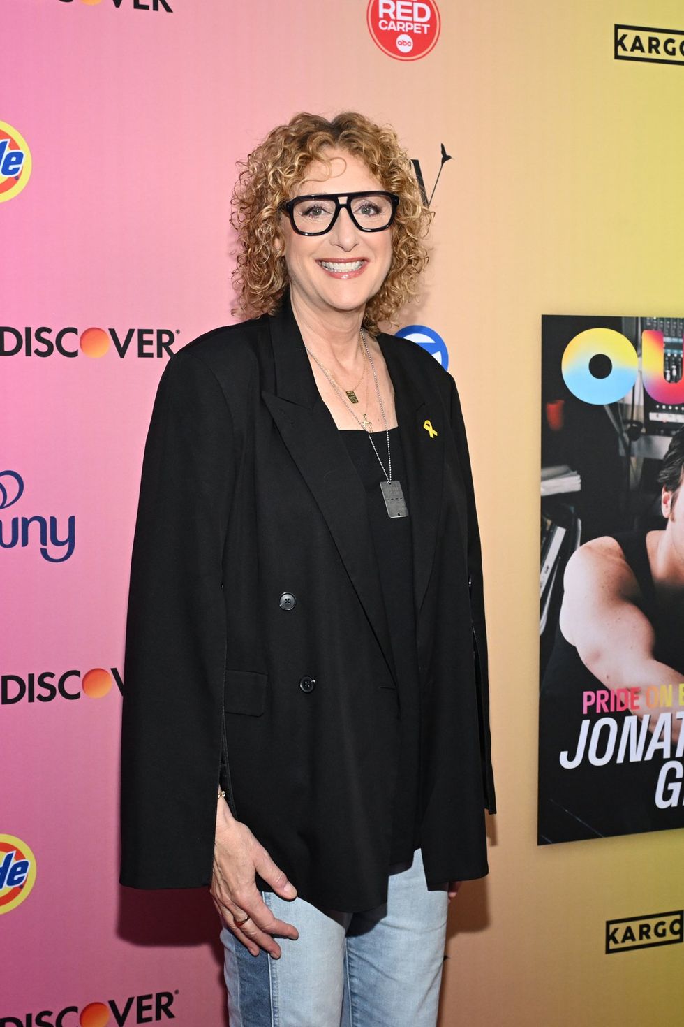 photo gallery OUT mag The Advocate magazine LGBTQ pride Party June 2024 celebrates cover stars Jonathan Groff Wayne Brady red carpet Out Of The Closet broadway photobooth pics