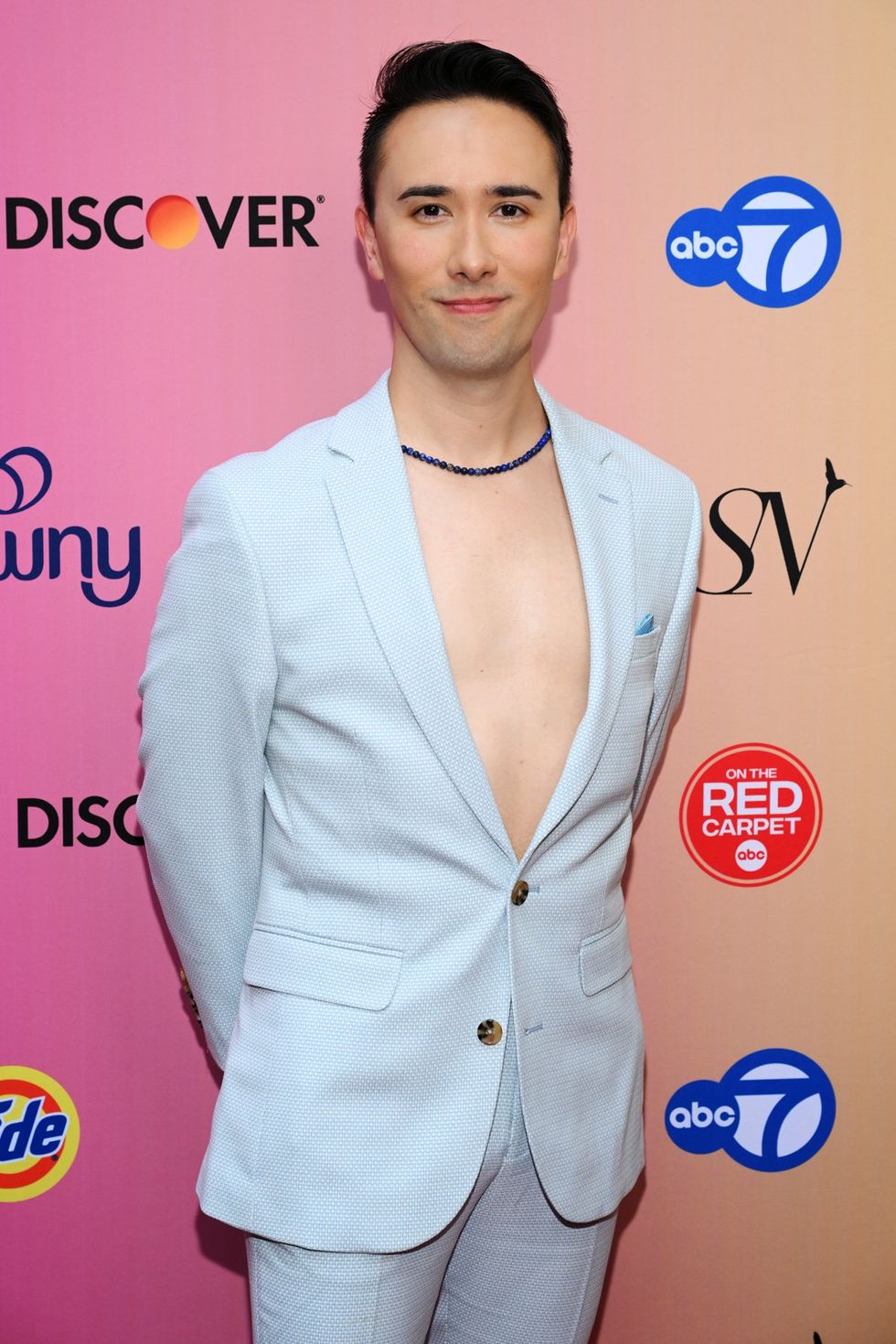 photo gallery OUT mag The Advocate magazine LGBTQ pride Party June 2024 celebrates cover stars Jonathan Groff Wayne Brady red carpet Out Of The Closet broadway photobooth pics