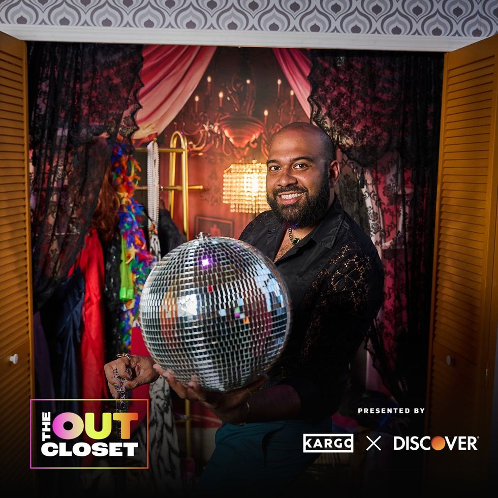 photo gallery OUT mag The Advocate magazine LGBTQ pride Party June 2024 celebrates cover stars Jonathan Groff Wayne Brady red carpet Out Of The Closet broadway photobooth pics