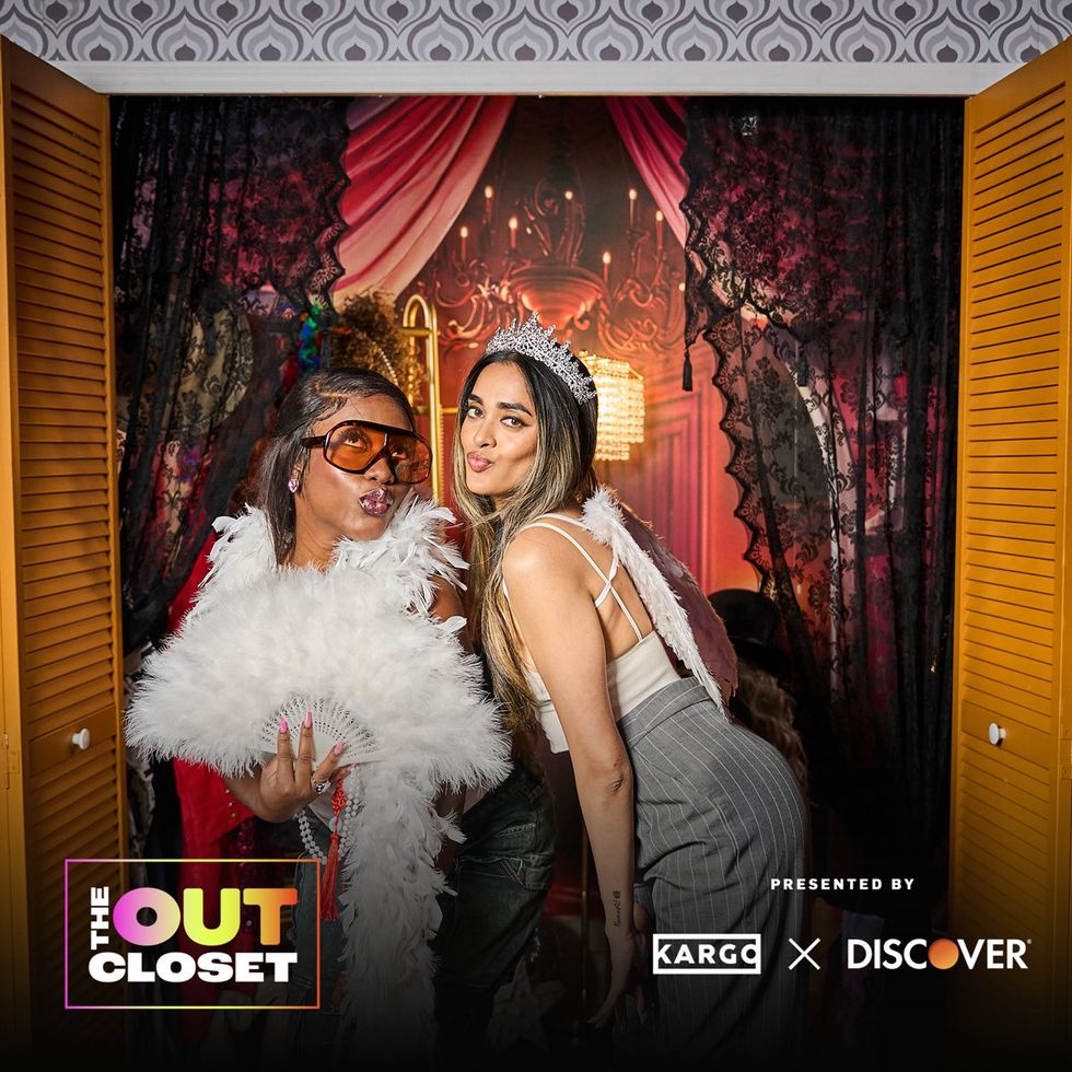 photo gallery OUT mag The Advocate magazine LGBTQ pride Party June 2024 celebrates cover stars Jonathan Groff Wayne Brady red carpet Out Of The Closet broadway photobooth pics