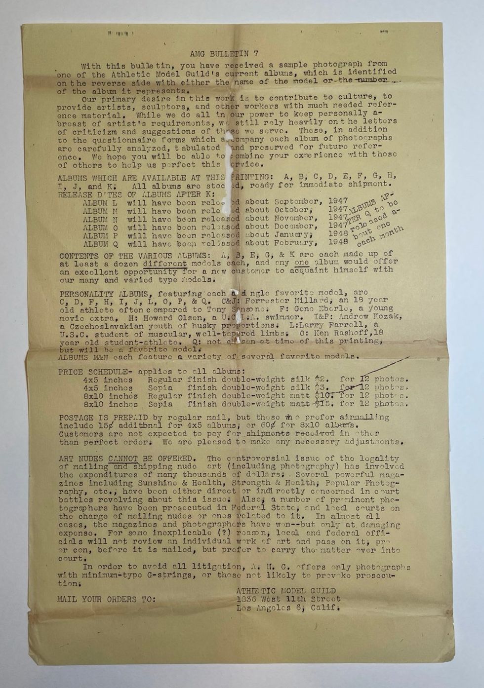 Photo Gallery Physique Pictorial Exhibition Bob Mizer Foundation San Francisco