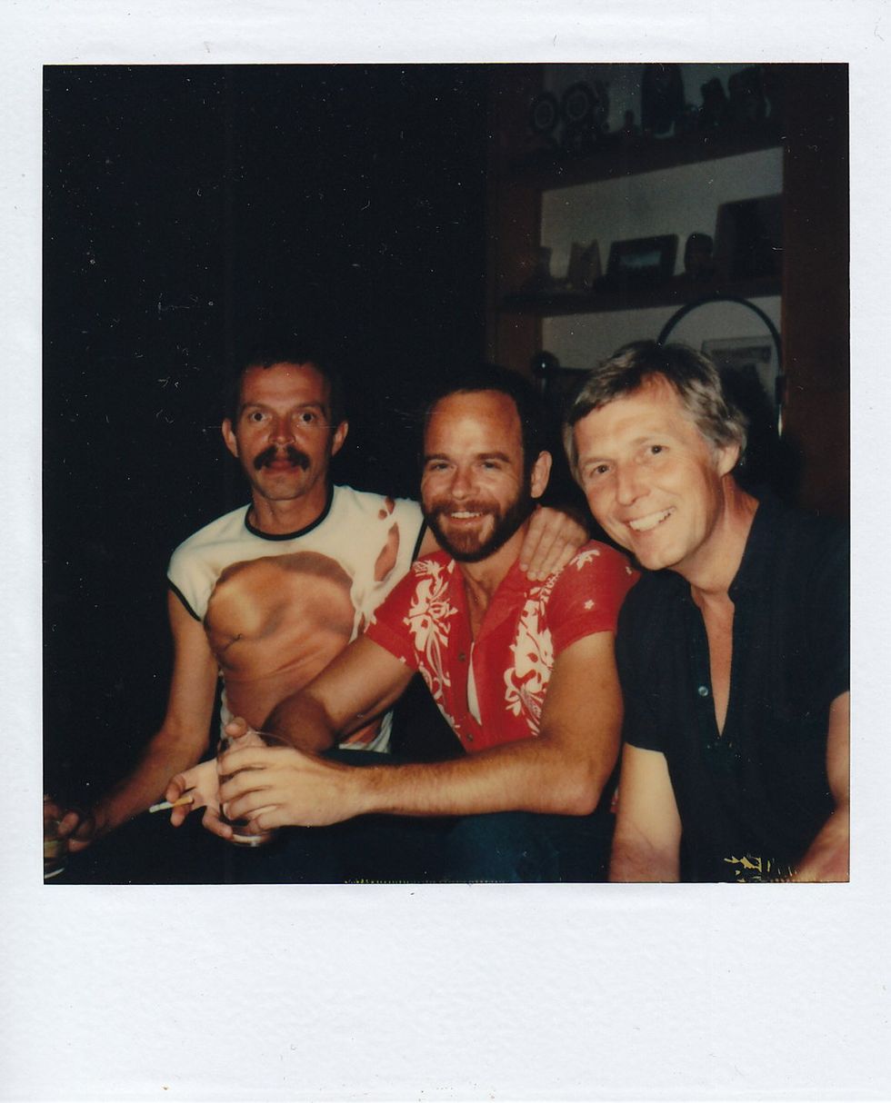 photo gallery Polaroids spanning from 1964 to 1991 documenting Houston male throuple John Jay Hollenburger Arthur Slaughter Gary Grether aka JAG and their social circle