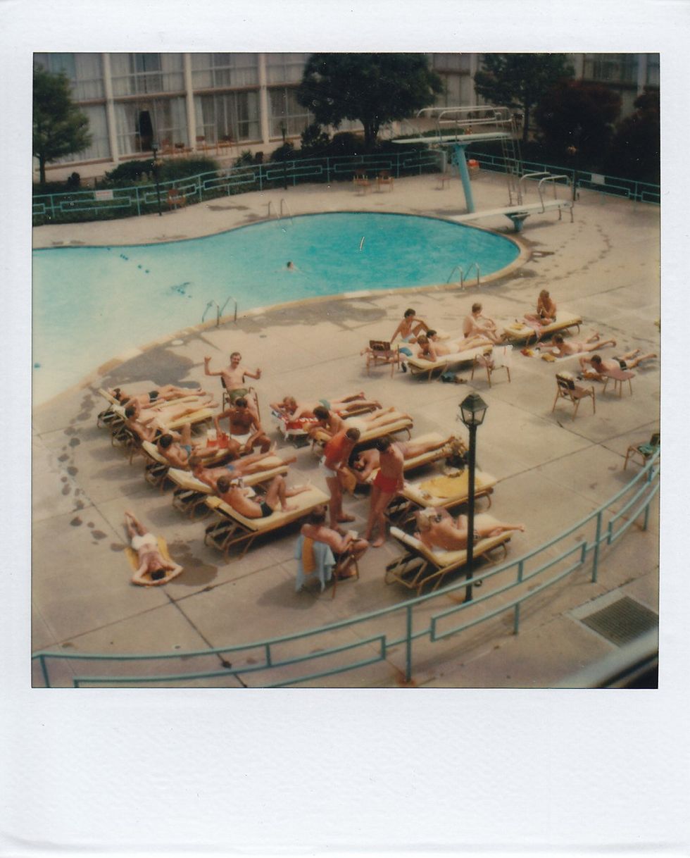 photo gallery Polaroids spanning from 1964 to 1991 documenting Houston male throuple John Jay Hollenburger Arthur Slaughter Gary Grether aka JAG and their social circle