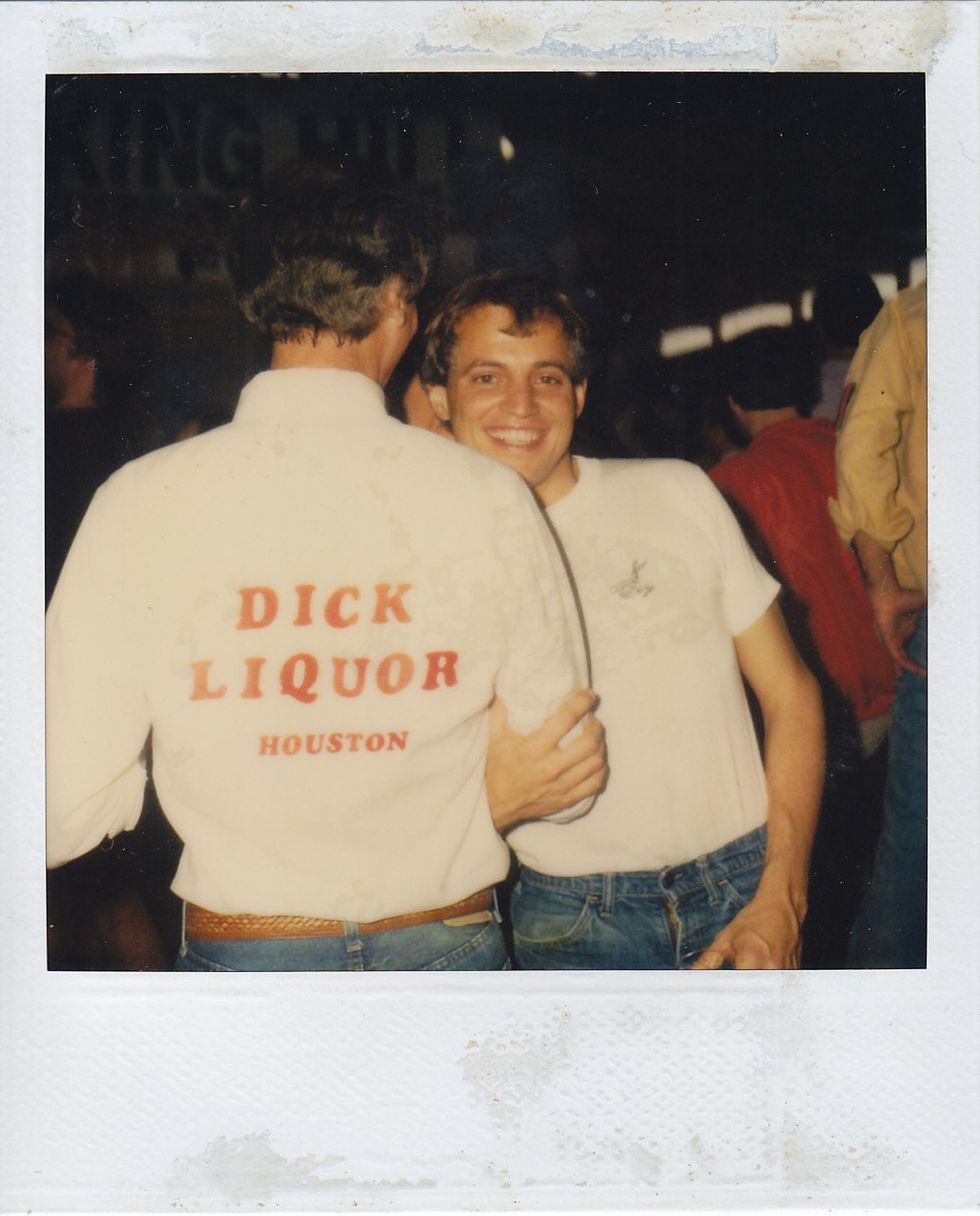 photo gallery Polaroids spanning from 1964 to 1991 documenting Houston male throuple John Jay Hollenburger Arthur Slaughter Gary Grether aka JAG and their social circle